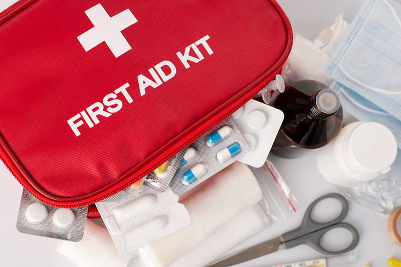 Things you should have in a first store aid kit